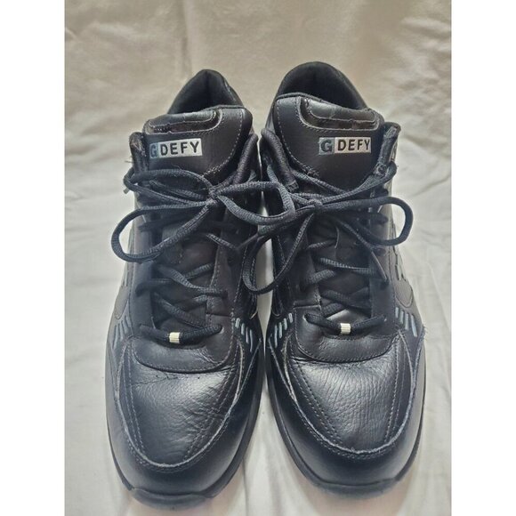 G Defy Men's Leather Sneakers Size 14 Gravity Defying Black Leather Comfort - Picture 6 of 15